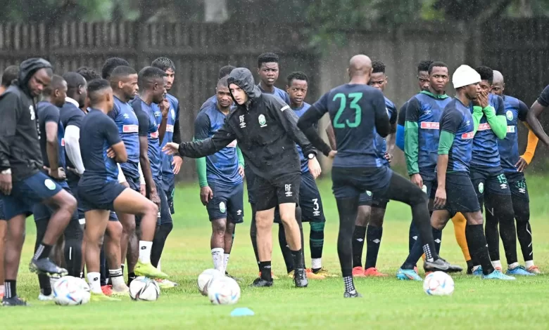 AmaZulu players at a training session