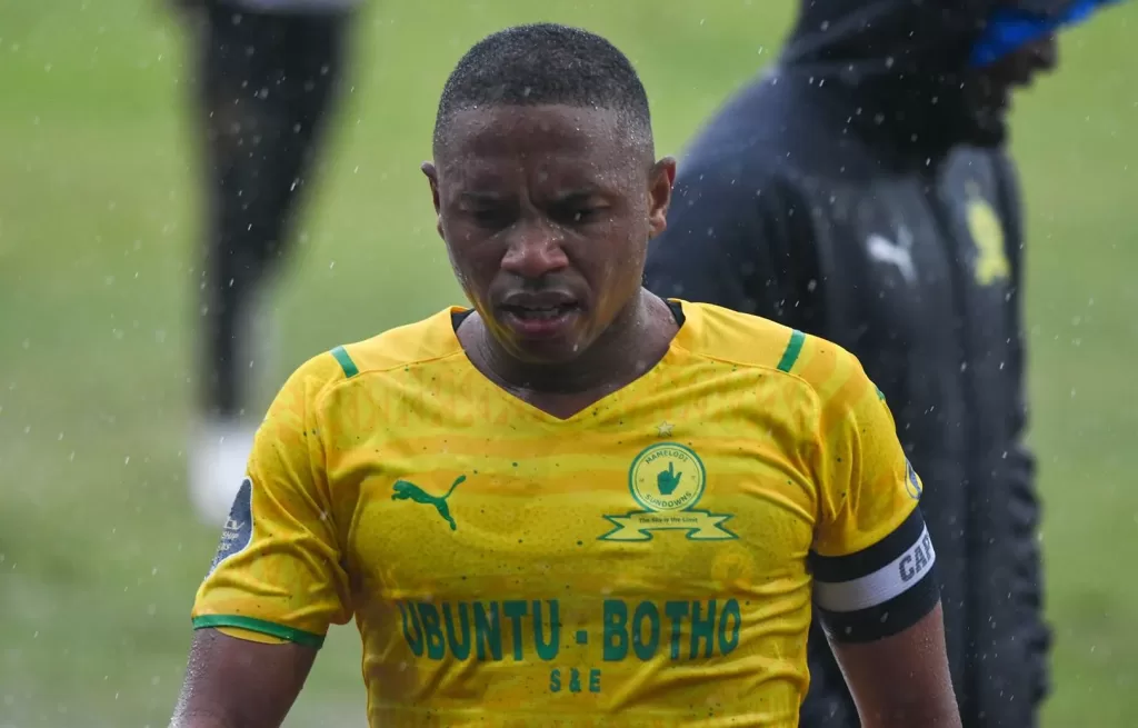 Andile Jali during a game for Mamelodi Sundowns