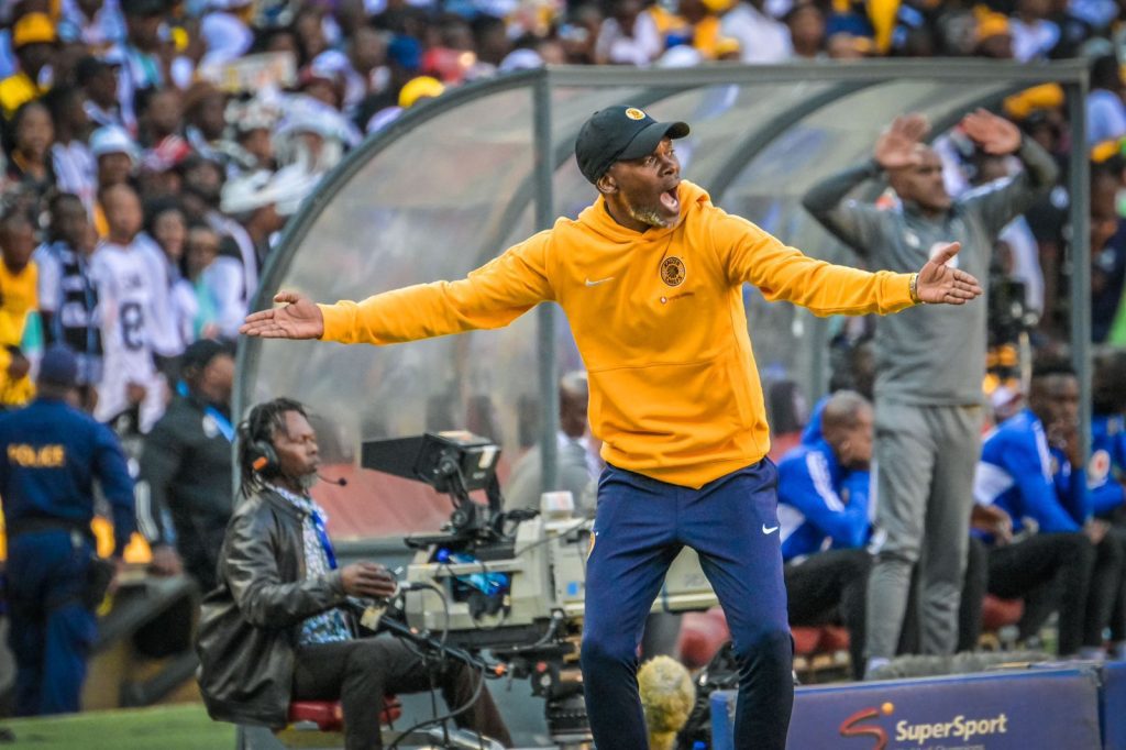 Arthur Zwane signalling instructions to his players