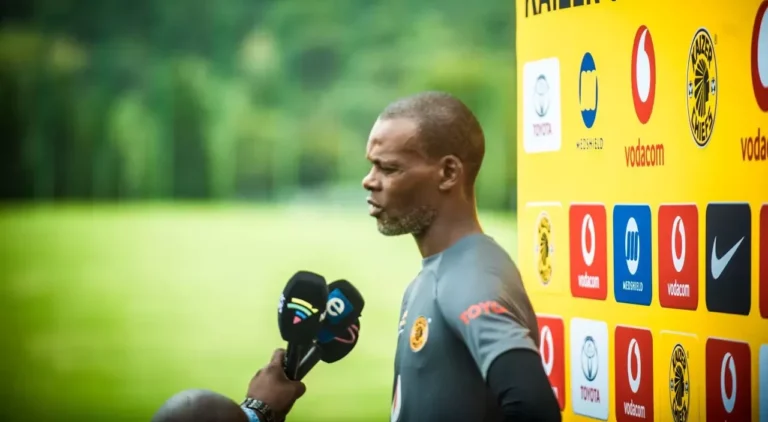 Arthur Zwane addressing the media