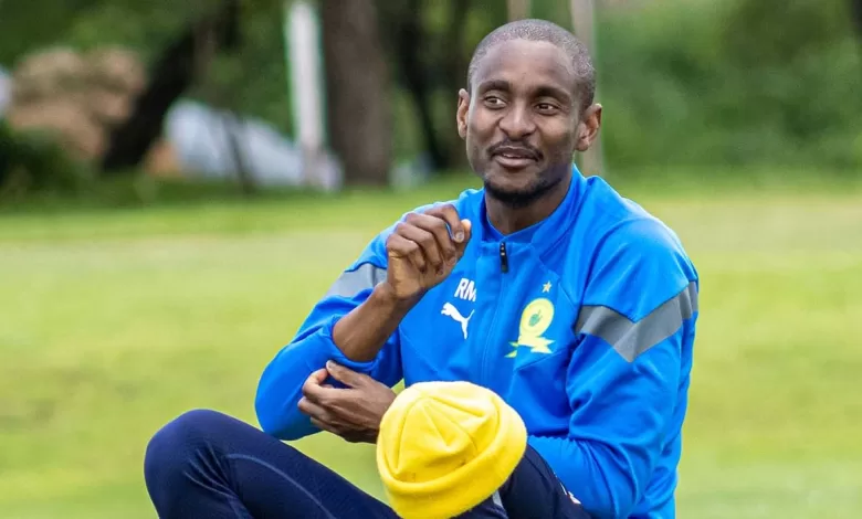 Mamelodi Sundowns coach Rulani Mokwena during a training session