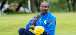 Mamelodi Sundowns coach Rulani Mokwena during a training session
