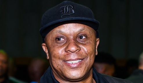 Kaizer Chiefs legend Doctor Khumalo in smiles.