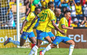 Sundowns celebrating