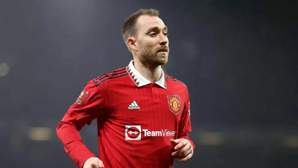 Eriksen in Manchester United colours