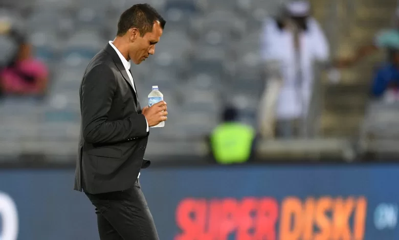 Fadlu Davids during a match against Orlando Pirates