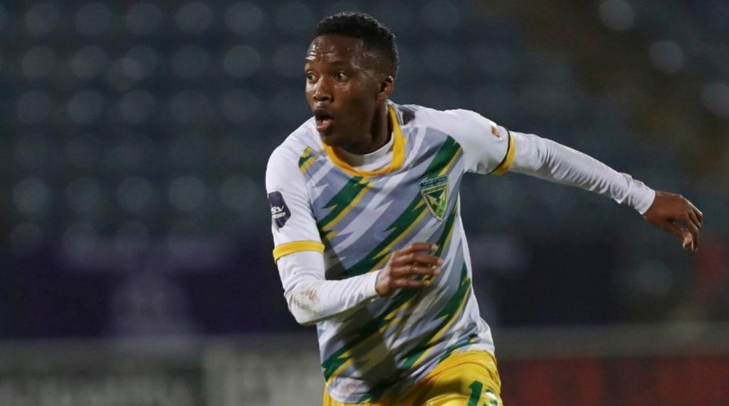 Golden Arrows attacking midfielder Pule Mmodi in action