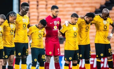 Kaizer Chiefs players during a Nedbank Cup game