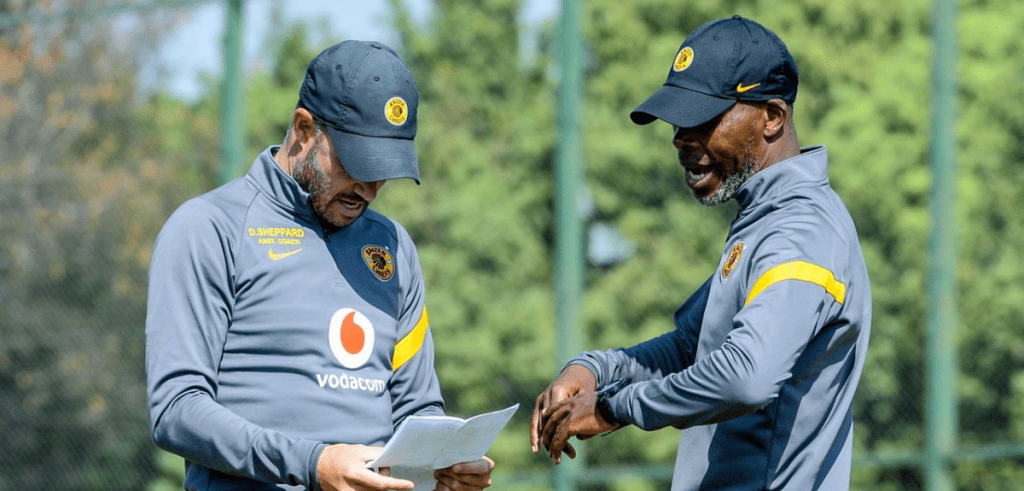 Dillon Sheppard and Arthur Zwane at training 