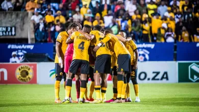 Kaizer Chiefs players before a game