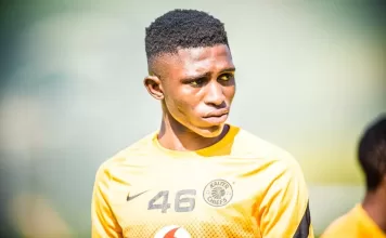 Keletso Sifama during a Kaizer Chiefs training session