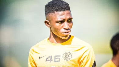 Keletso Sifama during a Kaizer Chiefs training session