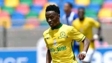 Khaya Shozi in action for Mamelodi Sundowns in the DStv Diski Challenge