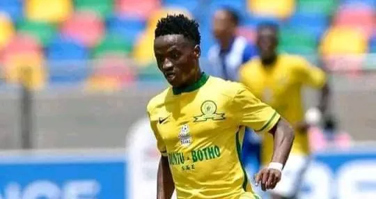 Khaya Shozi in action for Mamelodi Sundowns in the DStv Diski Challenge