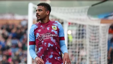 Lyle Foster in action for Burnley FC