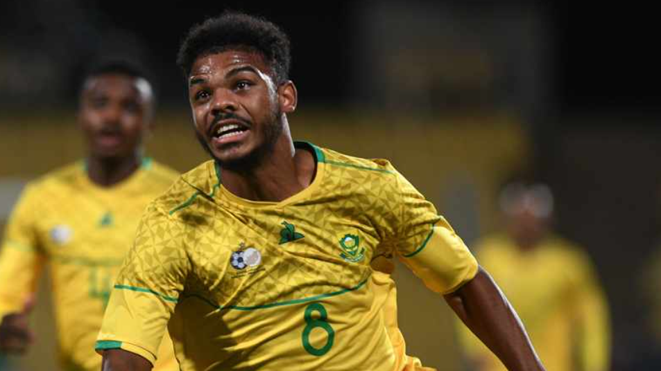 Lyle Foster in action for Bafana Bafana