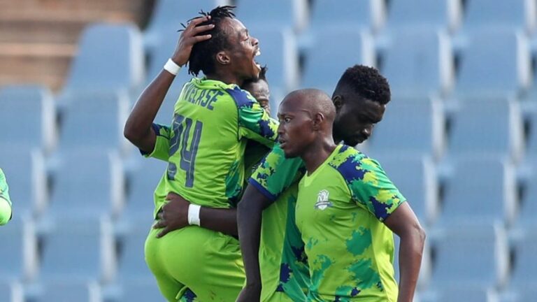 Marumo Gallants in celebrations after a win against USM Alger.