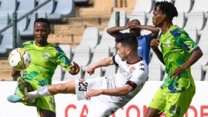 Marumo Gallants against USM Alger of Algeria.