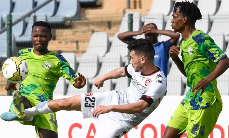 Marumo Gallants against USM Alger of Algeria.