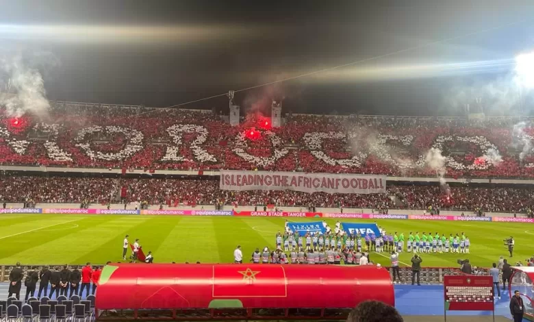 Morocco fans at the Brazil game