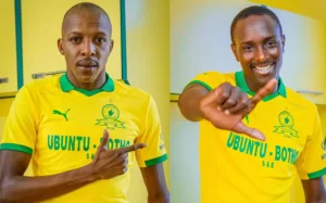 Mudau and Mobbie when they joined Sundowns