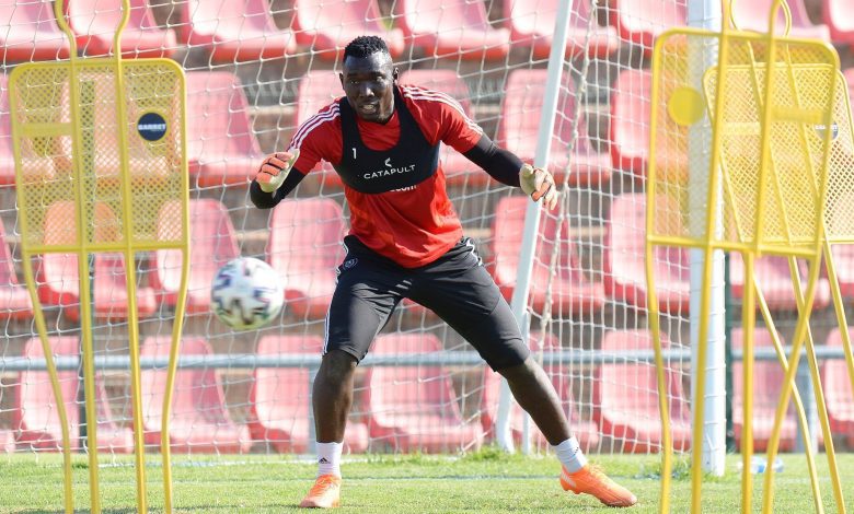 Orlando Pirates goalkeeper in training