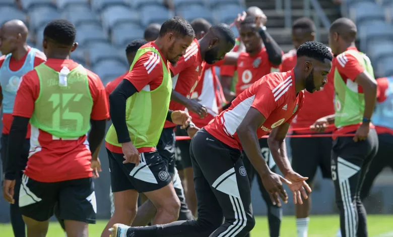 Orlando Pirates players in training