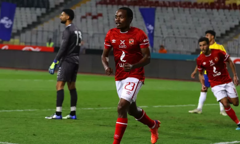 Percy Tau in action for Al Ahly