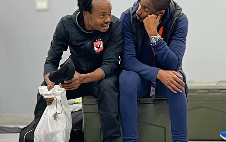 Percy Tau and Rulani Mokwena