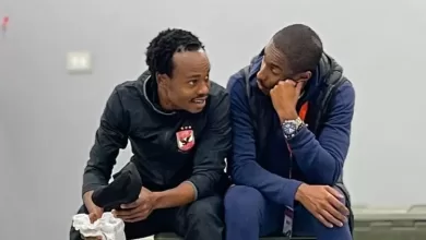 Percy Tau and Rulani Mokwena