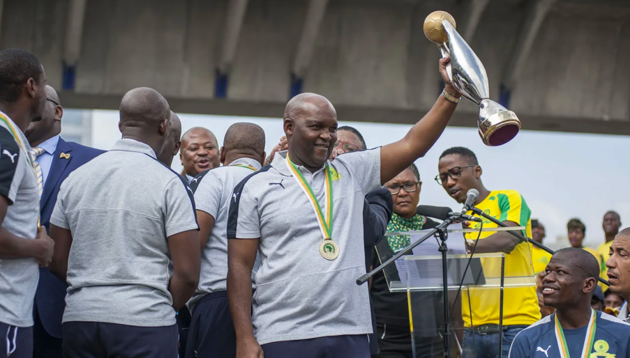 Pitso Mosimane after guiding Mamelodi Sundowns to the CAF Champions League title