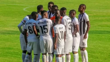 Highlanders FC players during a Zimbabwe PSL match