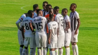 Highlanders FC players during a Zimbabwe PSL match