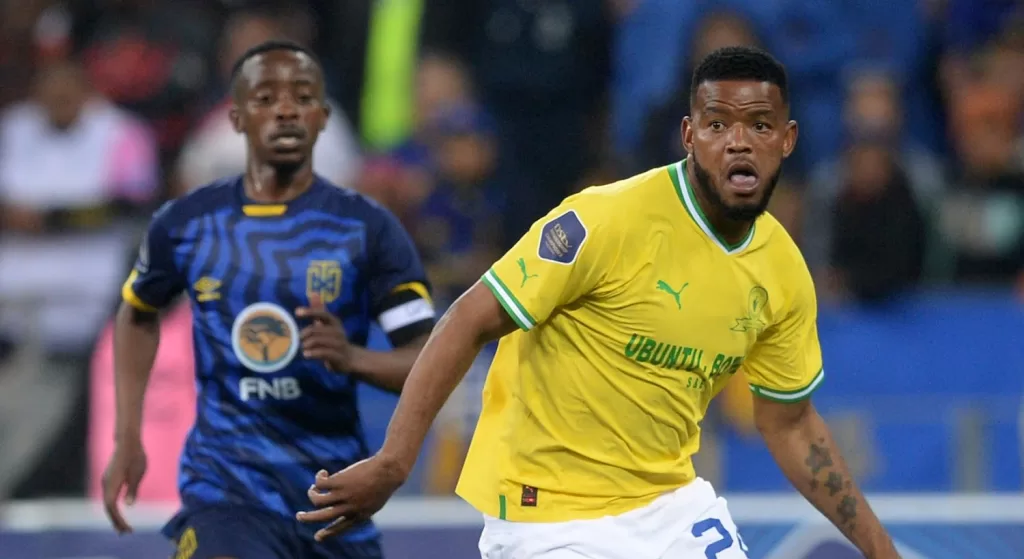 Sipho Mbule in action for Mamelodi Sundowns