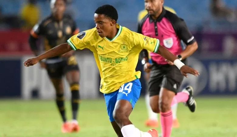 Siyabonga Mabena makes his professional debut for Sundowns at the age of 16.