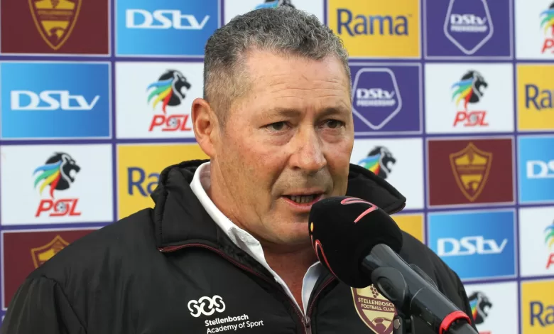 Steve Barker speaking during interview with SuperSport