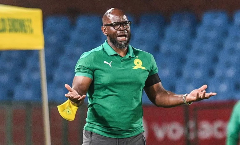 Steve Komphela on Sundowns' touchline