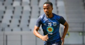 Thabo Nodada training with Cape Town City