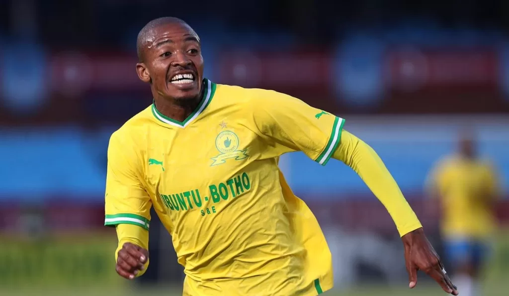 Thapelo Morena in action for Mamelodi Sundowns