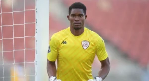 Toaster Nsabata in action for Sekhukhune United