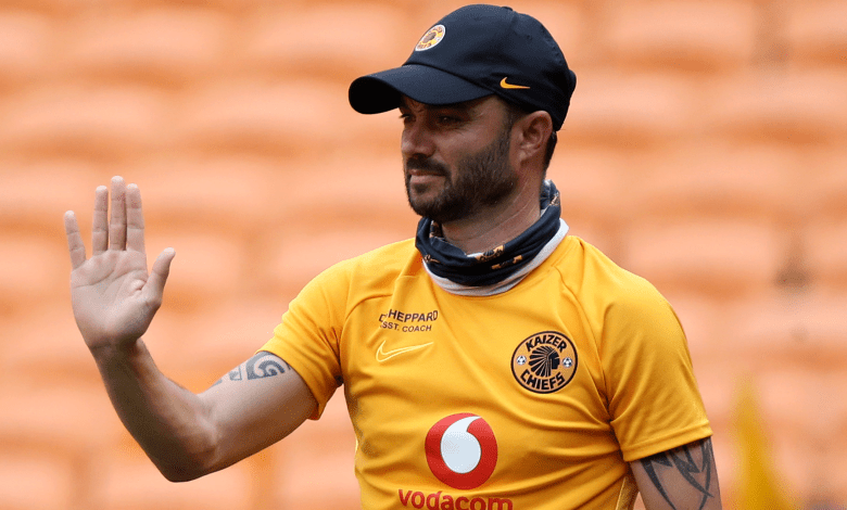 Dillon Sheppard of Kaizer Chiefs coaching