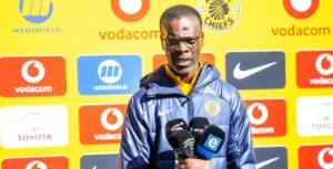 Kaizer Chiefs coach Arthur Zwane addressing media