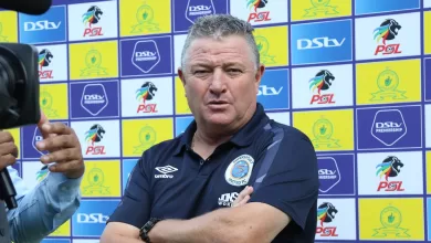 Gavin Hunt during a SuperSport TV post-match interview