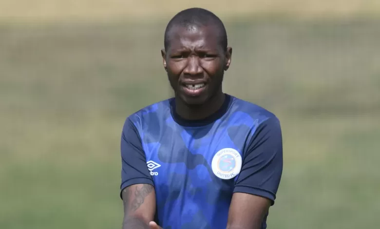 Jabu Maluleke during a training session at SuperSport United