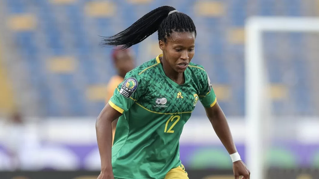 Jermaine Seoposenwe in action for Banyana 