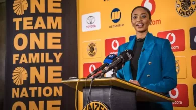 Jessica Motaung of Kaizer Chiefs addressing the media