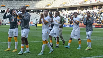 Kaizer Chiefs players after a a game