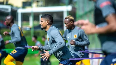 Kaizer Chiefs players in training