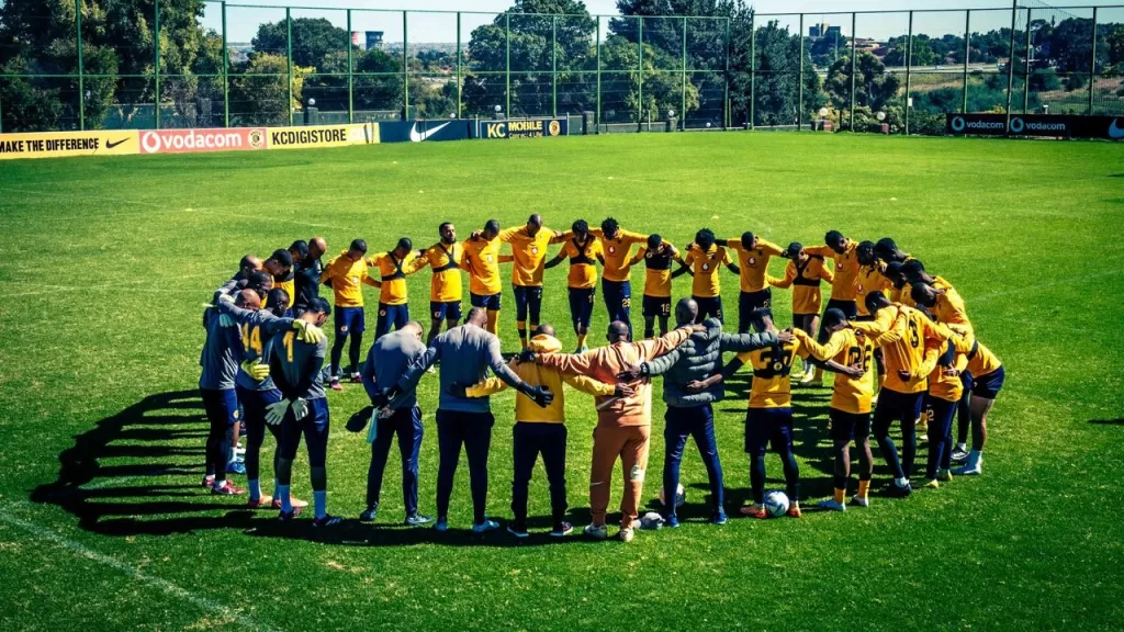 Kaizer Chiefs players gearing up for the Nedbank Cup quarterfinals against Royal AM. 