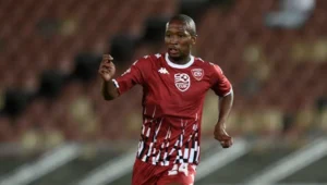 Sekhukhune United midfielder Kamohelo Mokotjo during a DStv Premiership match